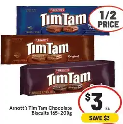 IGA Arnott's Tim Tam Chocolate Biscuits offer