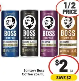 IGA Suntory Boss Coffee offer