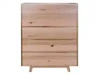 LivingStyles Wade Tasmanian Oak 5 Drawer Tallboy offer