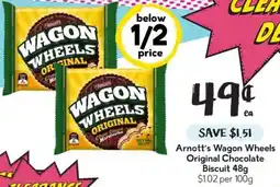 Drakes Arnott's Wagon Wheels Original Chocolate Biscuit offer