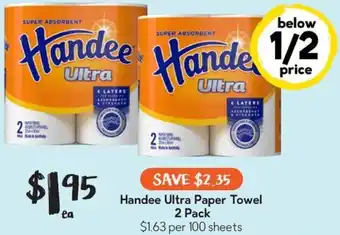 Drakes Handee Ultra Paper Towel offer