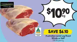 Drakes Australian Lamb Leg Roast Whole or Half offer
