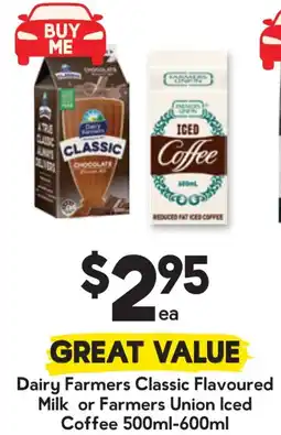 Drakes Dairy Farmers Classic Flavoured Milk or Farmers Union Iced Coffee offer
