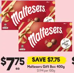 Drakes Maltesers Gift Box offer