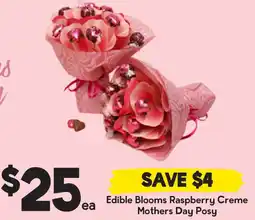 Drakes Edible Blooms Raspberry Creme Mothers Day Posy offer