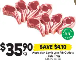 Drakes Australian Lamb Loin Rib Cutlets offer