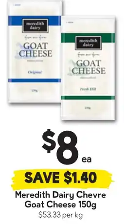 Drakes Meredith Dairy Chevre Goat Cheese offer