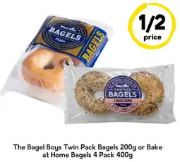 Drakes The Bagel Boys Twin Pack Bagels or Bake at Home Bagels offer