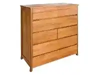 LivingStyles Amaris Blackwood Timber 10 Drawer Tallboy offer