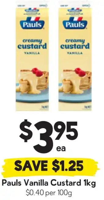 Drakes Pauls Vanilla Custard offer