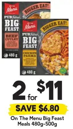 Drakes On The Menu Big Feast Meals offer