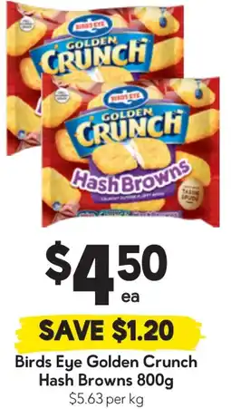 Drakes Birds Eye Golden Crunch Hash Browns offer