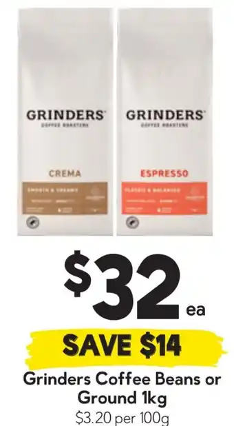 Drakes Grinders Coffee Beans or Ground offer