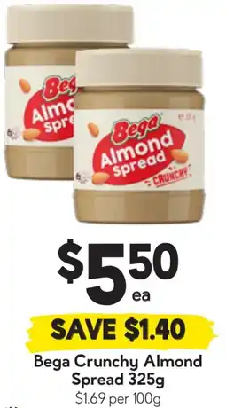 Drakes Bega Crunchy Almond Spread offer