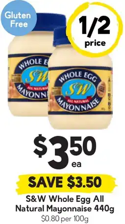 Drakes S&W Whole Egg All Natural Mayonnaise offer