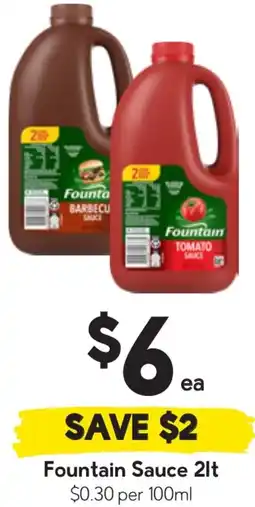 Drakes Fountain Sauce offer