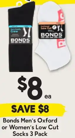 Drakes Bonds Men's Oxford or Women's Low Cut Socks offer