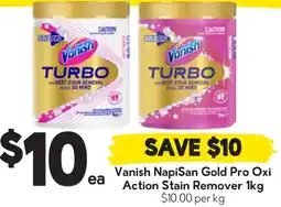 Drakes Vanish NapiSan Gold Pro Oxi Action Stain Remover offer