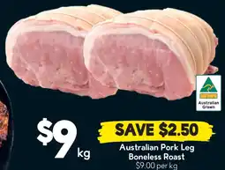 Drakes Australian Pork Leg Boneless Roast offer