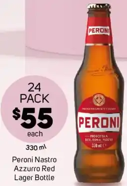 Foodland Peroni Nastro Azzurro Red Lager Bottle offer