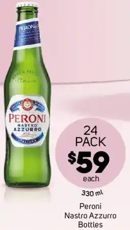 Foodland Peroni Nastro Azzurro Bottles offer