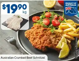 Foodland Australian Crumbed Beef Schnitzel offer