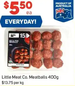 Foodland Little Meat Co. Meatballs offer