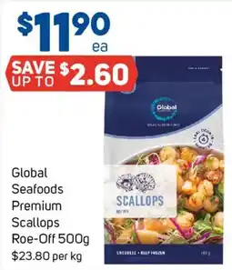 Foodland Global Seafoods Premium Scallops Roe-Off offer