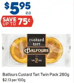 Foodland Balfours Custard Tart Twin Pack offer