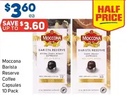 Foodland Moccona Barista Reserve Coffee Capsules offer