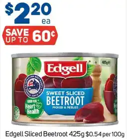 Foodland Edgell Sliced Beetroot offer