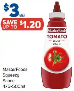 Foodland MasterFoods Squeezy Sauce offer