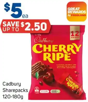 Foodland Cadbury Sharepacks offer