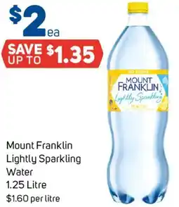 Foodland Mount Franklin Lightly Sparkling Water offer