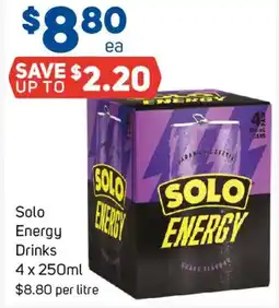 Foodland Solo Energy Drinks offer