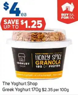 Foodland The Yoghurt Shop Greek Yoghurt offer