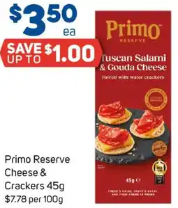 Foodland Primo Reserve Cheese & Crackers offer