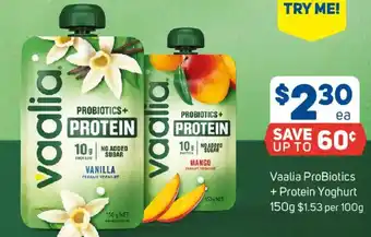 Foodland Vaalia ProBiotics Protein Yoghurt offer