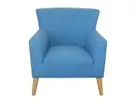 LivingStyles Fiesta Commercial Grade Fabric Lounge Armchair, Sky Blue offer