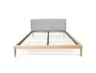 LivingStyles Aksel Wooden Flatform Bed, Queen, Oak offer