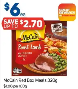 Foodland McCain Red Box Meals offer