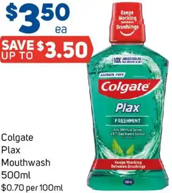 Foodland Colgate Plax Mouthwash offer