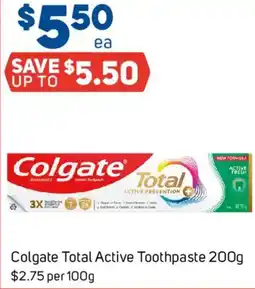 Foodland Colgate Total Active Toothpaste offer