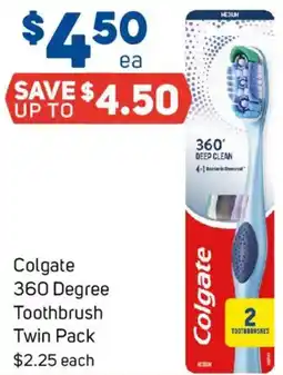 Foodland Colgate 360 Degree Toothbrush Twin Pack offer