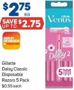 Foodland Gillette Daisy Classic Disposable Razors offer