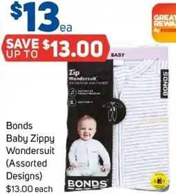 Foodland Bonds Baby Zippy offer