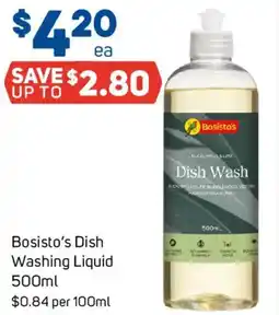 Foodland Bosisto's Dish Washing Liquid offer