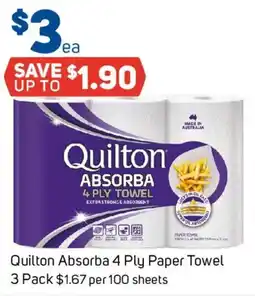 Foodland Quilton Absorba 4 Ply Paper Towel offer