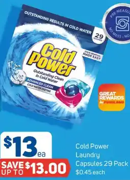 Foodland Cold Power Laundry Capsules offer