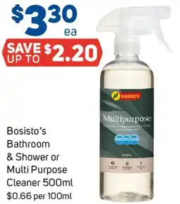 Foodland Bosisto's Bathroom & Shower or Multi Purpose Cleaner offer